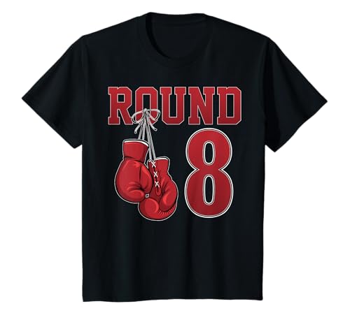 Kinder Boxender Junge zum 8. Geburtstag, 8 Jahre alt, Boxer T-Shirt Kinder Boxender Junge zum 8. Geburtstag, 8 Jahre alt, Boxer T-Shirt von Birthday Boxing Boy Bday Party Tee