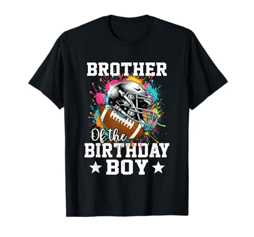 Erster Geburtstag von Brother of The Birthday Boy Fußballliebhaber T-Shirt Erster Geburtstag von Brother of The Birthday Boy Fußballliebhaber T-Shirt von Birthday Boy Football Lover First Birthday Family