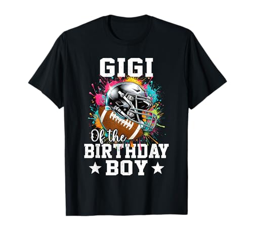 Gigi of The Birthday Boy Football Oma zum ersten Geburtstag T-Shirt von Birthday Boy Football Lover First Birthday Family