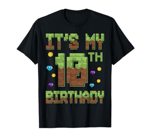 Birthday Boy, es ist Mein 10. Geburtstag, 10 Jahre Alter Pixel-Gamer T-Shirt Birthday Boy, es ist Mein 10. Geburtstag, 10 Jahre Alter Pixel-Gamer T-Shirt von Birthday Boy It's My 10th Birthday 10 Years Old