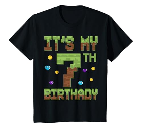 Birthday Boy, es ist Mein 7. Geburtstag, 7-jähriger Pixel-Gamer T-Shirt Birthday Boy, es ist Mein 7. Geburtstag, 7-jähriger Pixel-Gamer T-Shirt von Birthday Boy It's My 7th Birthday 7 Year Old