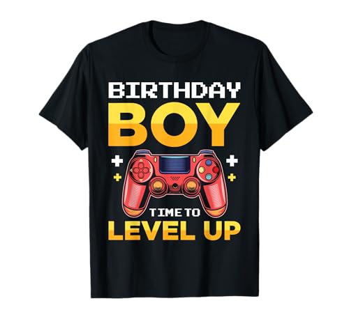 Birthday Boy Time To Level Up Videospiel Geburtstagsspieler T-Shirt von Birthday Boys items