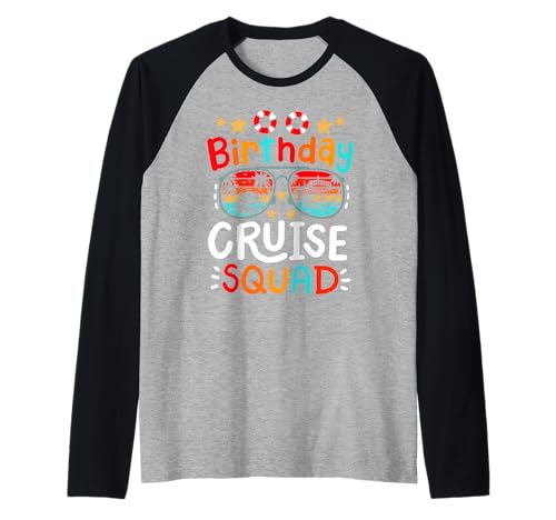 Geburtstag Cruise Squad Bday Cruising Urlaub Männer Frauen Kinder Raglan von Birthday Cruise Family Matching Apparel Gifts Shop