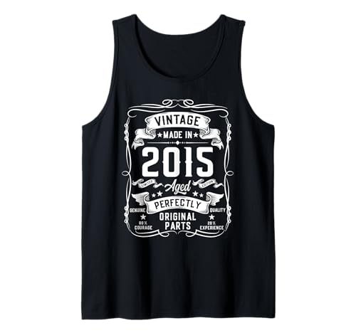 Herren Vintage 2015 10yr 10th Birthday Gifts Boys Girls 10 Year Old Tank Top Herren Vintage 2015 10yr 10th Birthday Gifts Boys Girls 10 Year Old Tank Top von Birthday Decorations Gifts For Boys Co.
