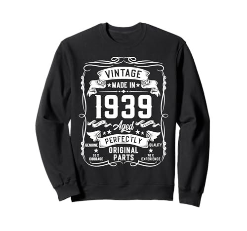 Vintage 1939 86yr 86th Birthday Gifts for Men 86 Years Old Sweatshirt Vintage 1939 86yr 86th Birthday Gifts for Men 86 Years Old Sweatshirt von Birthday Decorations Gifts For Men Co.