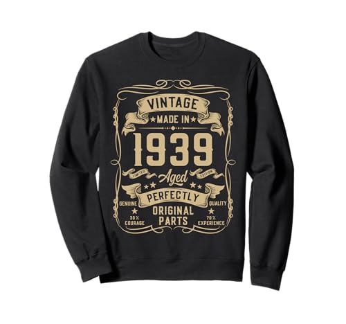 Vintage 1939 86yr 86th Birthday Gifts for Men 86 Years Old Sweatshirt Vintage 1939 86yr 86th Birthday Gifts for Men 86 Years Old Sweatshirt von Birthday Decorations Gifts For Men Co.