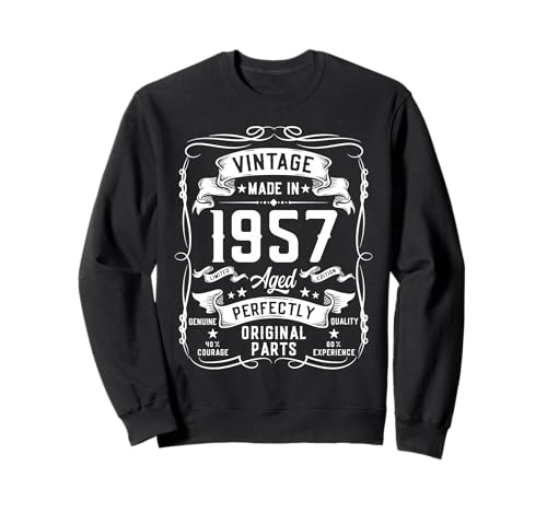 Vintage 1957 68yr 68th Birthday Gifts for Men 68 Years Old Sweatshirt von Birthday Decorations Gifts For Men Co.