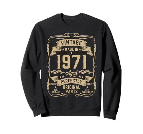 Vintage 1971 54yr 54th Birthday Gifts for Men 54 Years Old Sweatshirt Vintage 1971 54yr 54th Birthday Gifts for Men 54 Years Old Sweatshirt von Birthday Decorations Gifts For Men Co.