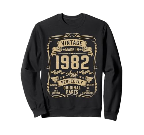 Vintage 1982 43yr 43rd Birthday Gifts for Men 43 Years Old Sweatshirt Vintage 1982 43yr 43rd Birthday Gifts for Men 43 Years Old Sweatshirt von Birthday Decorations Gifts For Men Co.