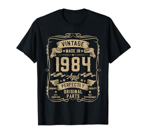 Vintage 1984 41yr 41st Birthday Gifts for Men 41 Years Old T-Shirt von Birthday Decorations Gifts For Men Co.