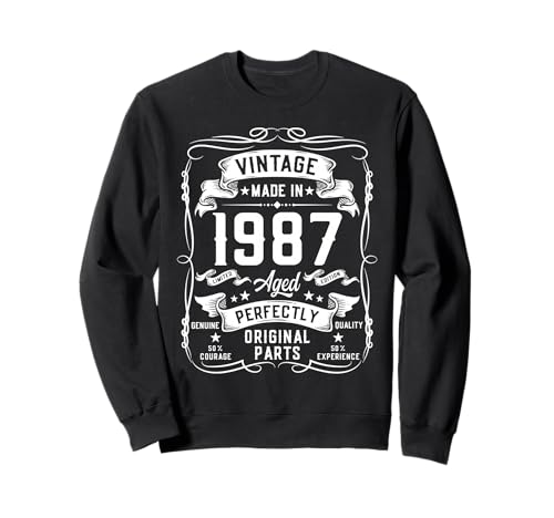 Vintage 1987 38yr 38th Birthday Gifts for Men 38 Years Old Sweatshirt Vintage 1987 38yr 38th Birthday Gifts for Men 38 Years Old Sweatshirt von Birthday Decorations Gifts For Men Co.