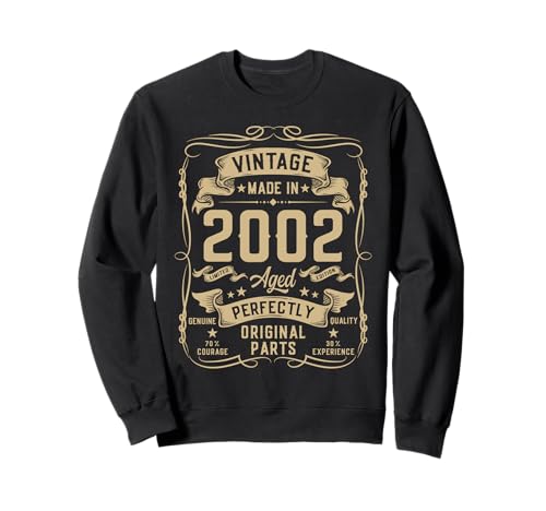 Vintage 2002 23yr 23rd Birthday Gifts for Men 23 Years Old Sweatshirt Vintage 2002 23yr 23rd Birthday Gifts for Men 23 Years Old Sweatshirt von Birthday Decorations Gifts For Men Co.