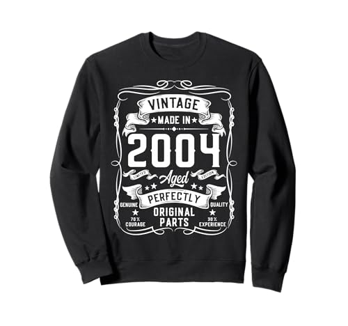 Vintage 2004 21yr 21st Birthday Gifts for Men 21 Years Old Sweatshirt Vintage 2004 21yr 21st Birthday Gifts for Men 21 Years Old Sweatshirt von Birthday Decorations Gifts For Men Co.