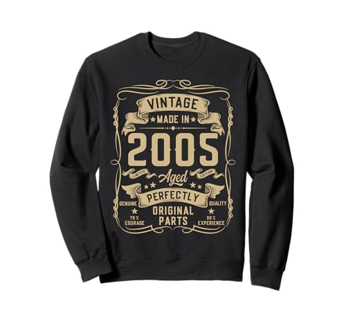 Vintage 2005 20yr 20th Birthday Gifts for Men 20 Years Old Sweatshirt Vintage 2005 20yr 20th Birthday Gifts for Men 20 Years Old Sweatshirt von Birthday Decorations Gifts For Men Co.