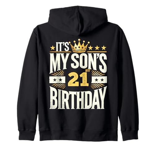 It's My Sons 21st Birthday Shirt for Boy 21st Birthday Kapuzenjacke It's My Sons 21st Birthday Shirt for Boy 21st Birthday Kapuzenjacke von Birthday Designs By AKOKAY