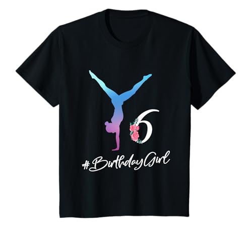 Gymnastik Geburtstag Mädchen 6 Jahre - Tumbling 5th Birthday T-Shirt Gymnastik Geburtstag Mädchen 6 Jahre - Tumbling 5th Birthday T-Shirt von Birthday Dress Gymnastics Girl Decoration