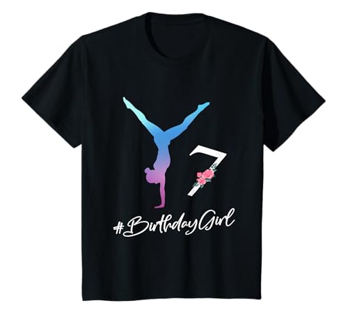 Gymnastik Geburtstag Mädchen 7 Jahre - Tumbling 5th Birthday T-Shirt Gymnastik Geburtstag Mädchen 7 Jahre - Tumbling 5th Birthday T-Shirt von Birthday Dress Gymnastics Girl Decoration