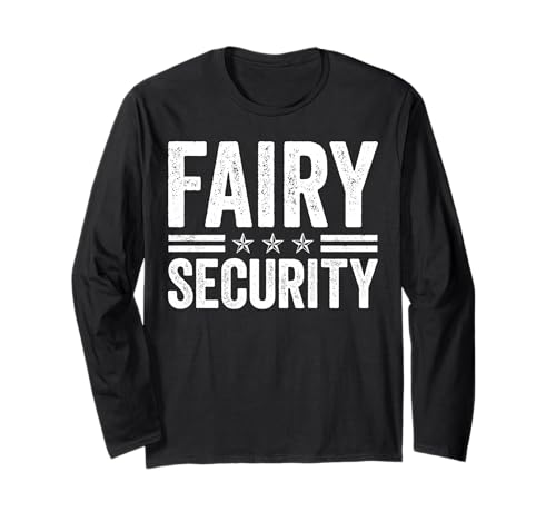 Fairy Security Protection Squad Familie Geburtstag Bruder Herren Langarmshirt von Birthday Family Matching Fairy Security Boys Men