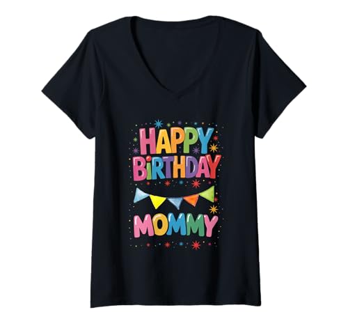 Damen Alles Gute zum Geburtstag Mama ist der Geburtstag meiner Mama T-Shirt mit V-Ausschnitt Damen Alles Gute zum Geburtstag Mama ist der Geburtstag meiner Mama T-Shirt mit V-Ausschnitt von Birthday Family Mommy