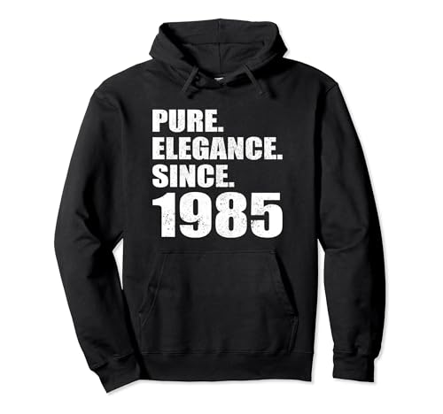 Geburtstag 1985 Jahr Vintage Pure Eleganz Männer Frauen Pullover Hoodie von Birthday Gift Elegance Funny Retro
