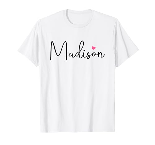 Madison Name Geburtstag Mädchen Kind Frau Personalisiert Madison T-Shirt von Birthday Gifts For Madison Shirts For Girls Women