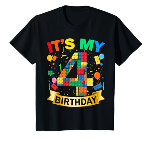 Geschenke zum 4. Geburtstag, Junge, Mädchen, 4 Jahre alt, es T-Shirt Geschenke zum 4. Geburtstag, Junge, Mädchen, 4 Jahre alt, es T-Shirt von Geburtstagsgeschenke-Bekleidungs für