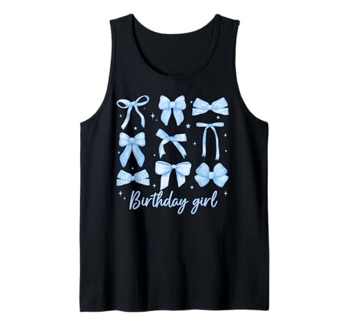 Geburtstag Mädchen Kokette Lustig Geburtstag Mädchen Blau Kokette Schleife Tank Top Geburtstag Mädchen Kokette Lustig Geburtstag Mädchen Blau Kokette Schleife Tank Top von Birthday Girl Coquette Bow