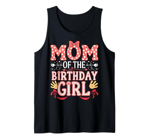 Papa und Mama vom Geburtstagskind Netter Familiengeburtstag Tank Top von Birthday Girl Pink Family Party Matching