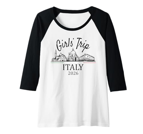 Damen Mädchenreise Italien 2026 | Mädchen Reisen Urlaub Raglan Damen Mädchenreise Italien 2026 | Mädchen Reisen Urlaub Raglan von Birthday Girls' Trip