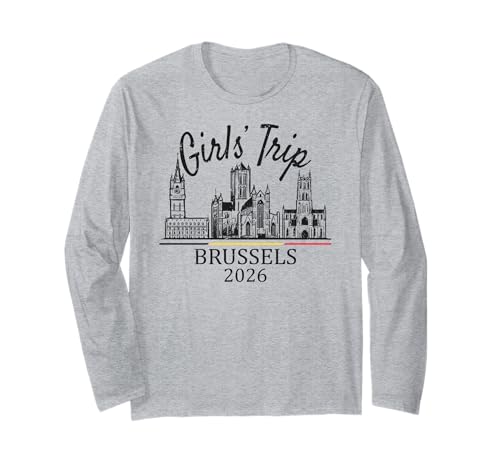 Mädchenreise Brüssel Belgien 2026 | Girls Travel Vacation Langarmshirt Mädchenreise Brüssel Belgien 2026 | Girls Travel Vacation Langarmshirt von Birthday Girls' Trip