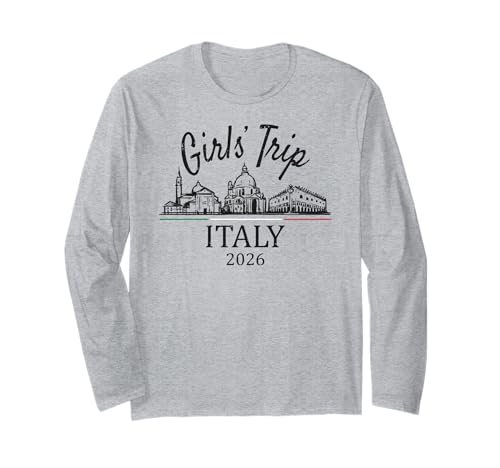 Mädchenreise Italien 2026 | Mädchen Reisen Urlaub Langarmshirt Mädchenreise Italien 2026 | Mädchen Reisen Urlaub Langarmshirt von Birthday Girls' Trip