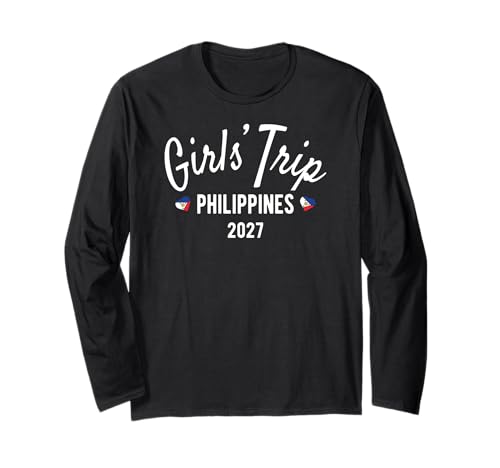 Mädchenreise Philippinen 2027 | Girls Travel Vacation Langarmshirt Mädchenreise Philippinen 2027 | Girls Travel Vacation Langarmshirt von Birthday Girls' Trip