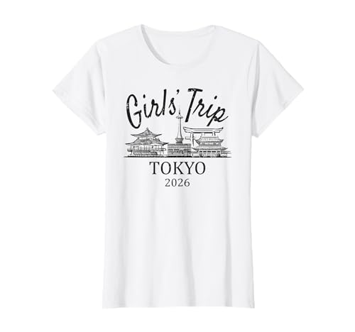 Mädchenreise Tokio Japan 2026 | Mädchen Reisen Urlaub T-Shirt von Birthday Girls' Trip