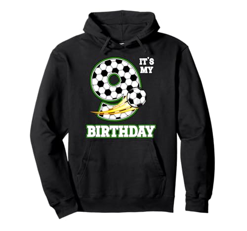 Birthday Boy Tees 9 Soccer It's My 9th Birthday Boys Soccer Pullover Hoodie Birthday Boy Tees 9 Soccer It's My 9th Birthday Boys Soccer Pullover Hoodie von Birthday It's My Birthday Soccer Ball Bday Party