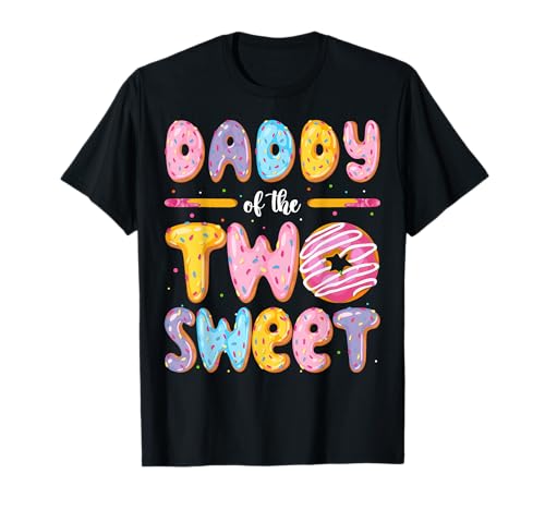 Daddy of The Two Sweet Donut 2. Geburtstag Junge Mädchen T-Shirt Daddy of The Two Sweet Donut 2. Geburtstag Junge Mädchen T-Shirt von Birthday Kids Donut Funny Matching Party