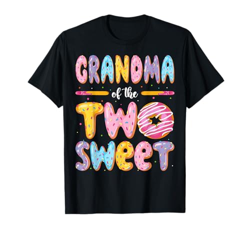 Grandma of The Two Sweet Donut 2. Geburtstag Junge Mädchen T-Shirt Grandma of The Two Sweet Donut 2. Geburtstag Junge Mädchen T-Shirt von Birthday Kids Donut Funny Matching Party