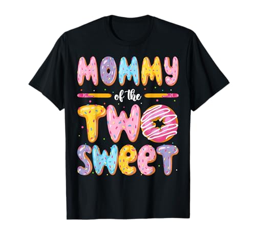 Mommy of The Two Sweet Donut 2. Geburtstag Junge Mädchen T-Shirt Mommy of The Two Sweet Donut 2. Geburtstag Junge Mädchen T-Shirt von Birthday Kids Donut Funny Matching Party