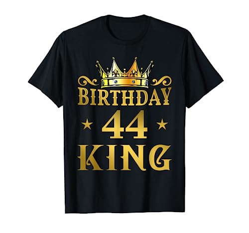 Herren Birthday King 44 Jahre Mann Geburtstag T-Shirt Herren Birthday King 44 Jahre Mann Geburtstag T-Shirt von Birthday King 44 Jahre MD Design