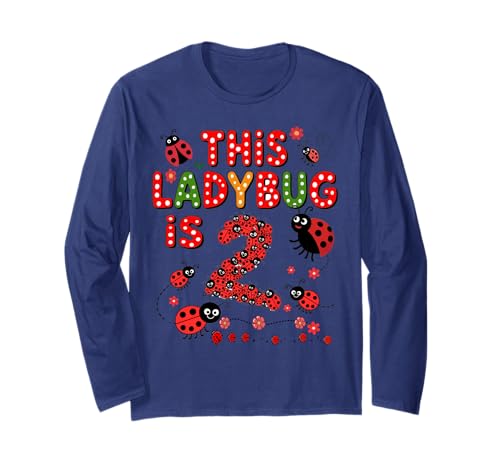 Dieser Marienkäfer ist 2 Jahre alt, zum 2. Geburtstag, Mädchen, Familie Langarmshirt Dieser Marienkäfer ist 2 Jahre alt, zum 2. Geburtstag, Mädchen, Familie Langarmshirt von Birthday LadyBug