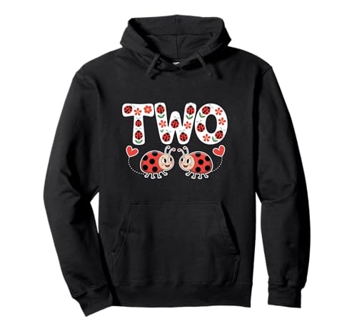 Dieser Marienkäfer ist 2 Jahre alt, zum 2. Geburtstag, Mädchen, Familie Pullover Hoodie von Birthday LadyBug
