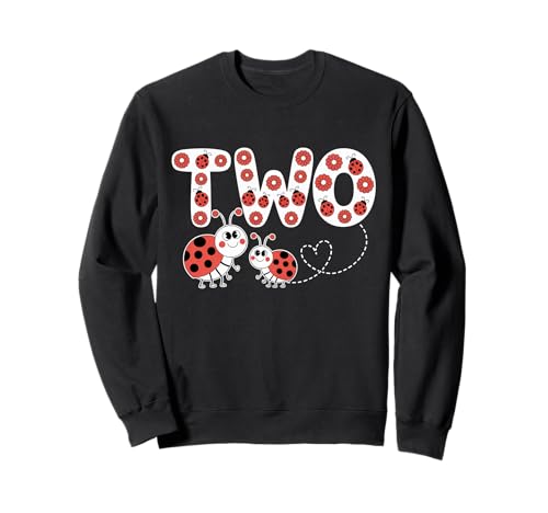 Dieser Marienkäfer ist 2 Jahre alt, zum 2. Geburtstag, Mädchen, Familie Sweatshirt von Birthday LadyBug