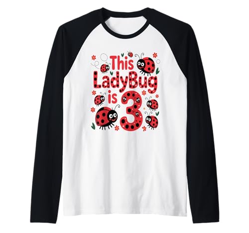 Dieser Marienkäfer ist 3 Jahre alt, zum 3. Geburtstag, Mädchen, Familie Raglan Dieser Marienkäfer ist 3 Jahre alt, zum 3. Geburtstag, Mädchen, Familie Raglan von Birthday LadyBug