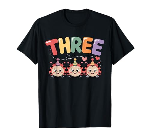 Dieser Marienkäfer ist 3 Jahre alt, zum 3. Geburtstag, Mädchen, Familie T-Shirt Dieser Marienkäfer ist 3 Jahre alt, zum 3. Geburtstag, Mädchen, Familie T-Shirt von Birthday LadyBug