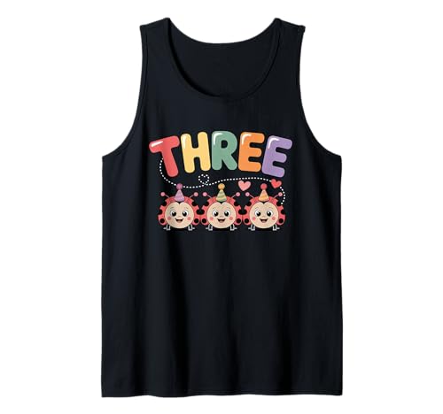 Dieser Marienkäfer ist 3 Jahre alt, zum 3. Geburtstag, Mädchen, Familie Tank Top Dieser Marienkäfer ist 3 Jahre alt, zum 3. Geburtstag, Mädchen, Familie Tank Top von Birthday LadyBug