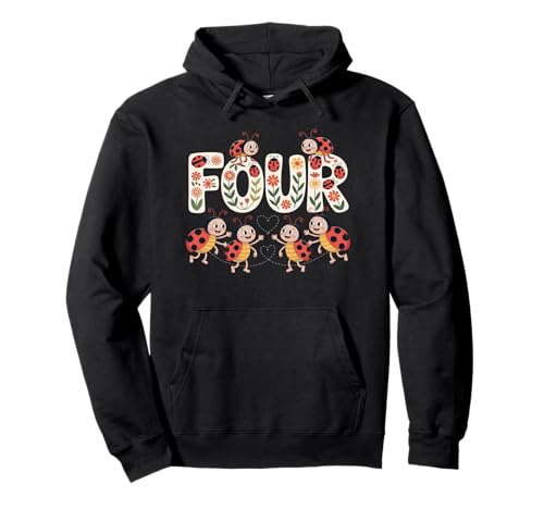 Dieser Marienkäfer ist 4 Jahre alt 4. Geburtstag Mädchen Familie Pullover Hoodie Dieser Marienkäfer ist 4 Jahre alt 4. Geburtstag Mädchen Familie Pullover Hoodie von Birthday LadyBug