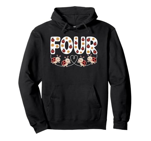 Dieser Marienkäfer ist 4 Jahre alt 4. Geburtstag Mädchen Familie Pullover Hoodie Dieser Marienkäfer ist 4 Jahre alt 4. Geburtstag Mädchen Familie Pullover Hoodie von Birthday LadyBug