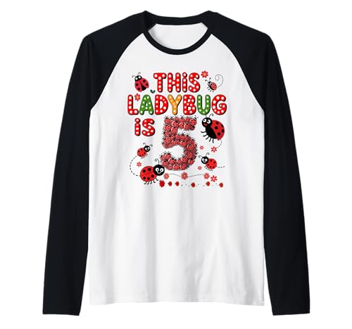 Dieser Marienkäfer ist 5 Jahre alt, 5. Geburtstag, Mädchen, Familie Raglan Dieser Marienkäfer ist 5 Jahre alt, 5. Geburtstag, Mädchen, Familie Raglan von Birthday LadyBug