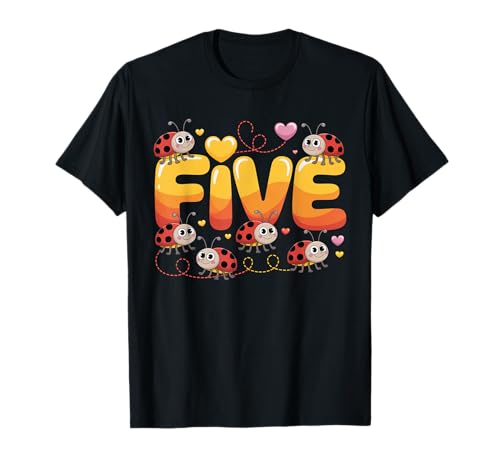 Dieser Marienkäfer ist 5 Jahre alt, 5. Geburtstag, Mädchen, Familie T-Shirt Dieser Marienkäfer ist 5 Jahre alt, 5. Geburtstag, Mädchen, Familie T-Shirt von Birthday LadyBug