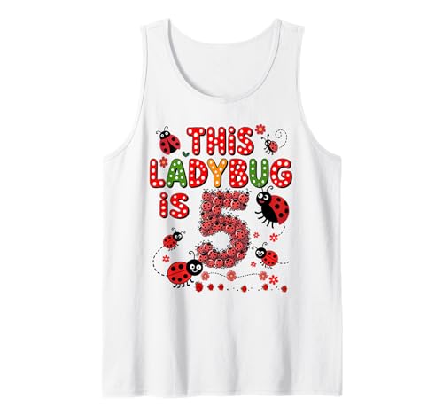 Dieser Marienkäfer ist 5 Jahre alt, 5. Geburtstag, Mädchen, Familie Tank Top Dieser Marienkäfer ist 5 Jahre alt, 5. Geburtstag, Mädchen, Familie Tank Top von Birthday LadyBug