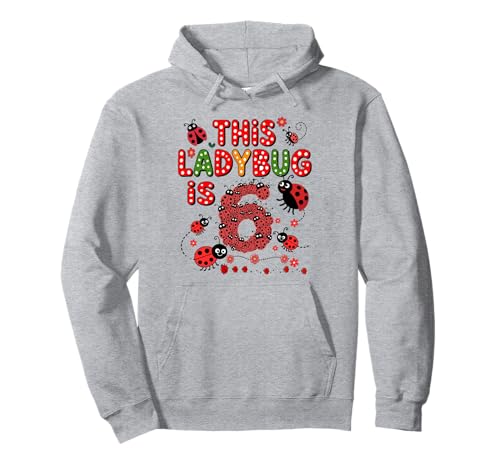 Dieser Marienkäfer ist 6 Jahre alt, 6. Geburtstag, Mädchen, Familie Pullover Hoodie Dieser Marienkäfer ist 6 Jahre alt, 6. Geburtstag, Mädchen, Familie Pullover Hoodie von Birthday LadyBug